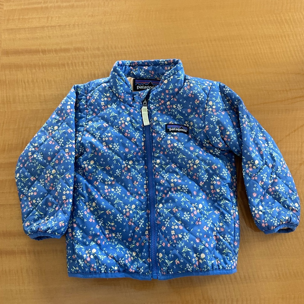Patagonia Toddler Blue Floral Jacket